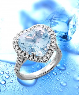 Anello Cuore Azzurro