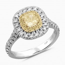 Anello diamante light fancy