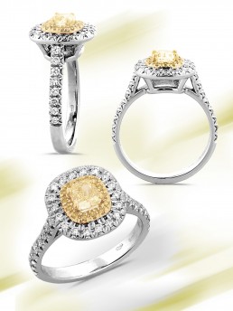 Anello diamante light fancy