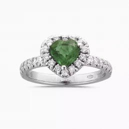 Anello Kate Cuore Smeraldo