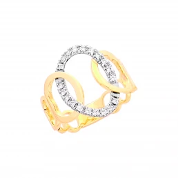 Anello Butterfly yellow white alternati