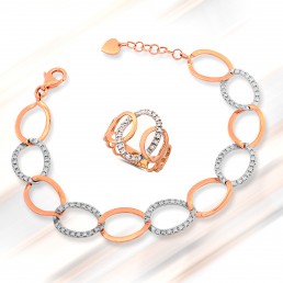Bracciale & Anello Buttefly pink white alternati