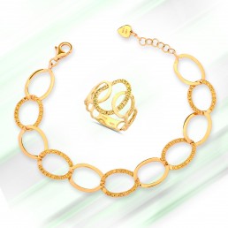 Bracciale & Anello Buttefly Yellow