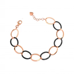 Bracciale Butterfly pink black alternati