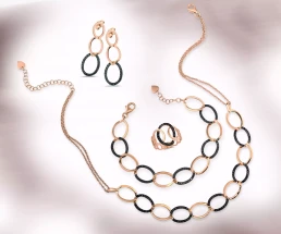 Parure pink black alternatii