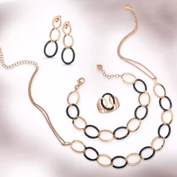 Parure pink black alternatii