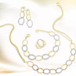Parure Buttefly yellow white alteranti